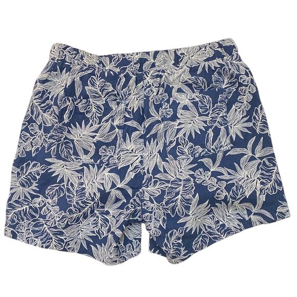 Linen Rayon Pull on Drawstring Sz M boho beach summer shorts coastal Old Money - Picture 6 of 11